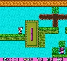 une photo d'Ã©cran de Pocket Bomberman sur Nintendo Game Boy Color